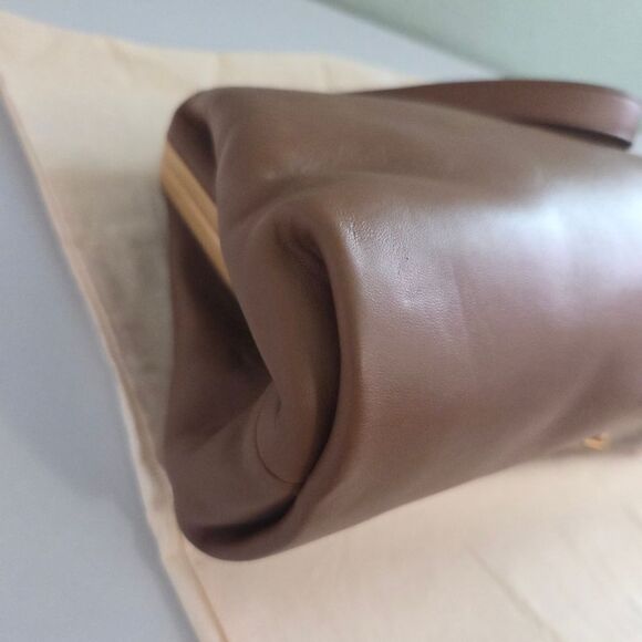 Tory Burch Cleo Leather Bag In Moose - Picture 9 of 14